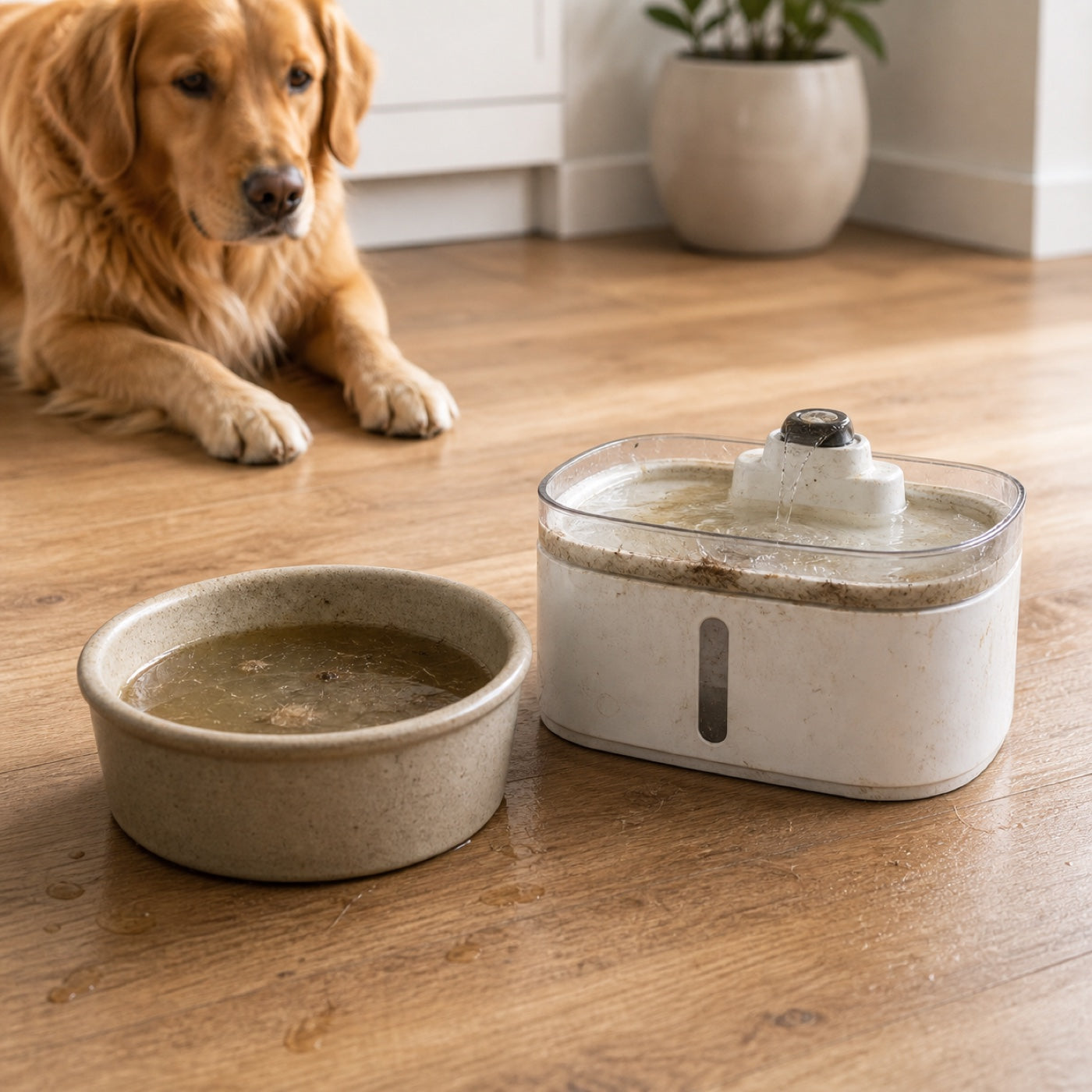 Comparison of common messy dog water bowls